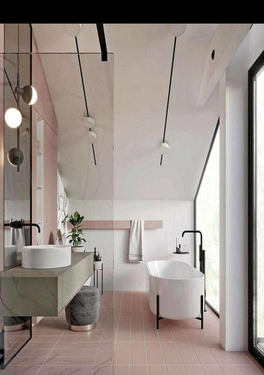 дизайн ванной комнаты модные цвета